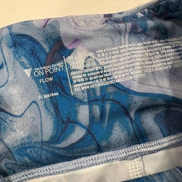 Victoria's Secret On Point Flow High-Rise Monochrome Biker Shorts | Womens Sz 2 - Picture 6 of 12